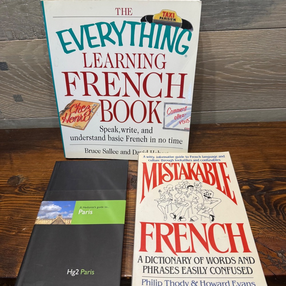 3 French Language & Travel Book Bundle Everything Learning Mistakable Hg2 Paris